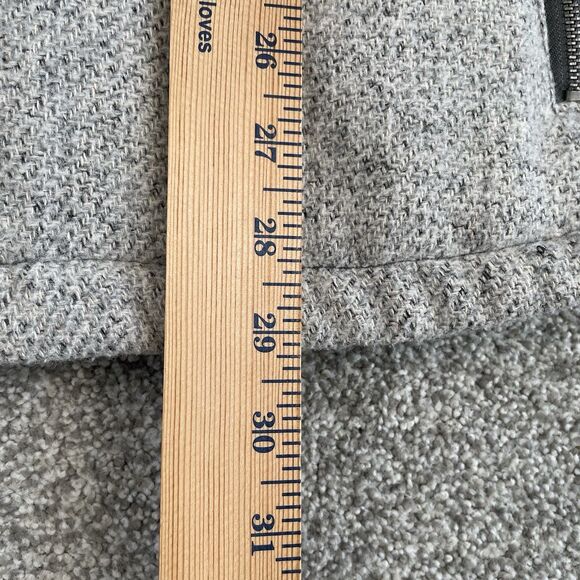 BKE Buckle Vest Mens Gray Full Zip Wool Blend Quilted Lined Insulated Size Large - Picture 8 of 9